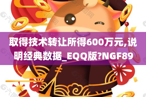 取得技术转让所得600万元,说明经典数据_EQQ版?NGF89