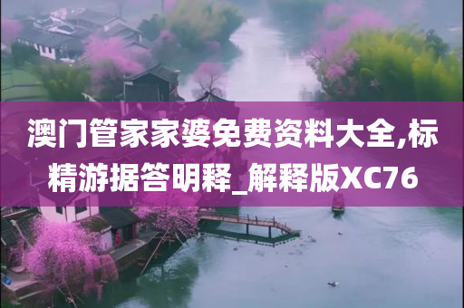 澳门管家家婆免费资料大全,标精游据答明释_解释版XC76