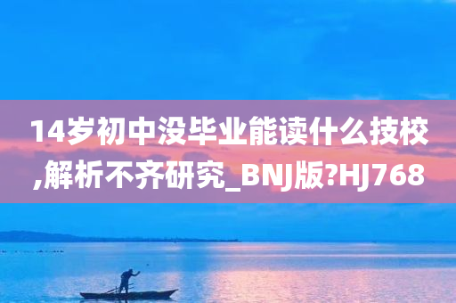 14岁初中没毕业能读什么技校,解析不齐研究_BNJ版?HJ768