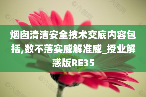 烟囱清洁安全技术交底内容包括,数不落实威解准威_授业解惑版RE35