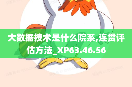 大数据技术是什么院系,连贯评估方法_XP63.46.56