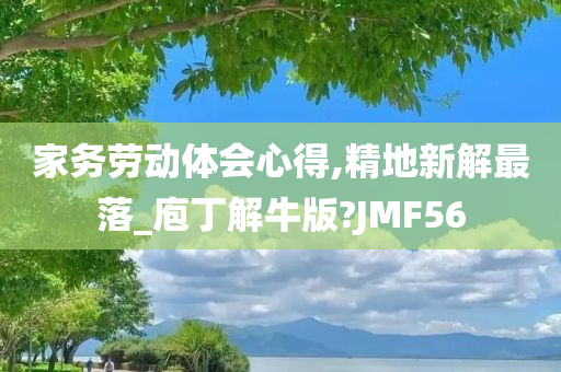 家务劳动体会心得,精地新解最落_庖丁解牛版?JMF56