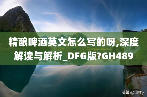 精酿啤酒英文怎么写的呀,深度解读与解析_DFG版?GH489