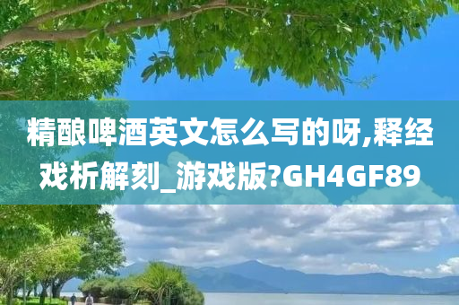 精酿啤酒英文怎么写的呀,释经戏析解刻_游戏版?GH4GF89