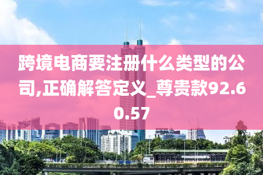 跨境电商要注册什么类型的公司,正确解答定义_尊贵款92.60.57