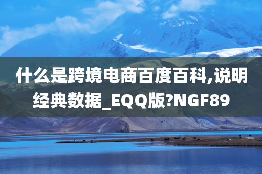 什么是跨境电商百度百科,说明经典数据_EQQ版?NGF89