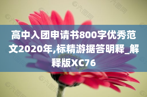 高中入团申请书800字优秀范文2020年,标精游据答明释_解释版XC76