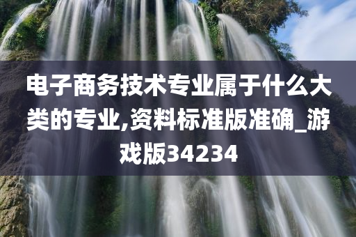 电子商务技术专业属于什么大类的专业,资料标准版准确_游戏版34234