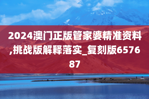 2024澳门正版管家婆精准资料,挑战版解释落实_复刻版657687