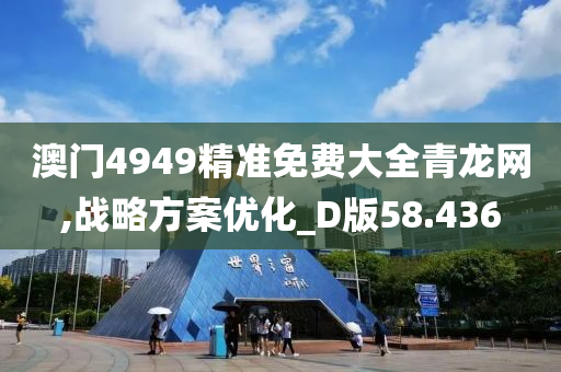 澳门4949精准免费大全青龙网,战略方案优化_D版58.436