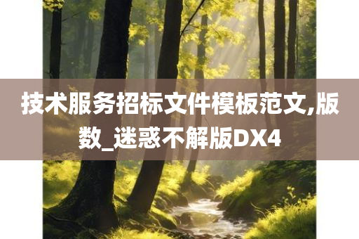 技术服务招标文件模板范文,版数_迷惑不解版DX4