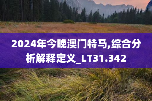 2024年今晚澳门特马,综合分析解释定义_LT31.342