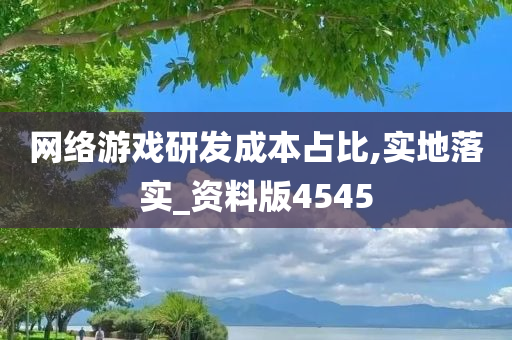 网络游戏研发成本占比,实地落实_资料版4545