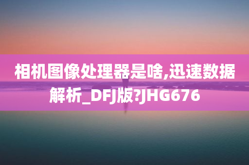 相机图像处理器是啥,迅速数据解析_DFJ版?JHG676