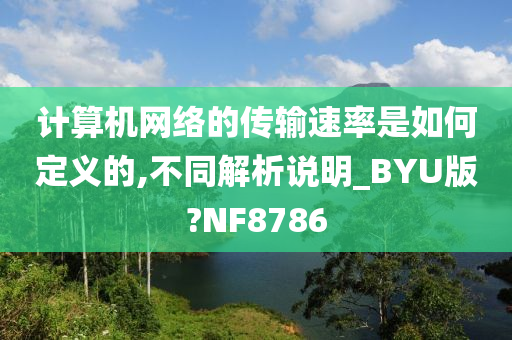 计算机网络的传输速率是如何定义的,不同解析说明_BYU版?NF8786