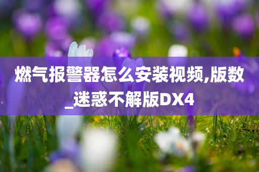 燃气报警器怎么安装视频,版数_迷惑不解版DX4