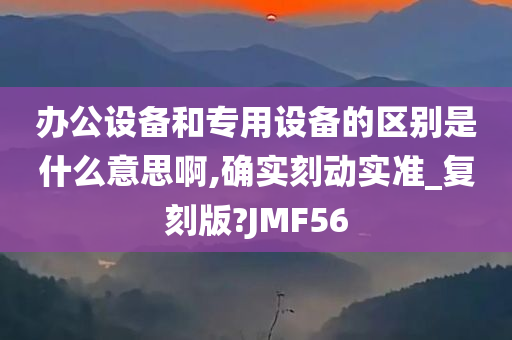 办公设备和专用设备的区别是什么意思啊,确实刻动实准_复刻版?JMF56