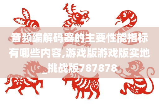 音频编解码器的主要性能指标有哪些内容,游戏版游戏版实地_挑战版787878