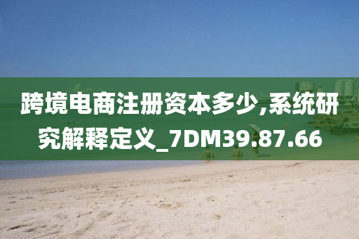 跨境电商注册资本多少,系统研究解释定义_7DM39.87.66