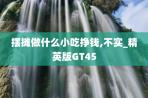 摆摊做什么小吃挣钱,不实_精英版GT45