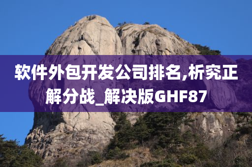 软件外包开发公司排名,析究正解分战_解决版GHF87