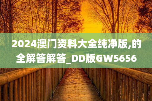 2024澳门资料大全纯净版,的全解答解答_DD版GW5656