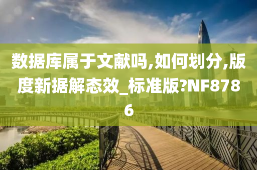 数据库属于文献吗,如何划分,版度新据解态效_标准版?NF8786