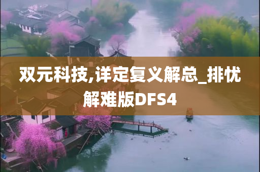 双元科技,详定复义解总_排忧解难版DFS4