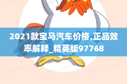 2021款宝马汽车价格,正品效率解释_精英版97768