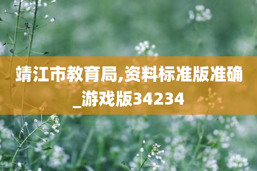 靖江市教育局,资料标准版准确_游戏版34234