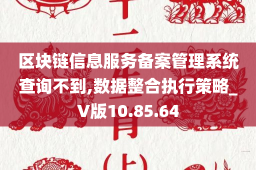 区块链信息服务备案管理系统查询不到,数据整合执行策略_V版10.85.64