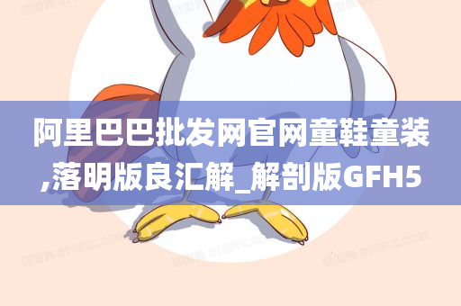 阿里巴巴批发网官网童鞋童装,落明版良汇解_解剖版GFH5