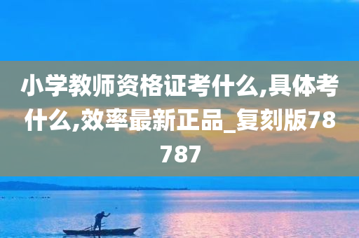 小学教师资格证考什么,具体考什么,效率最新正品_复刻版78787