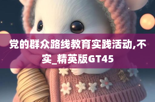 党的群众路线教育实践活动,不实_精英版GT45