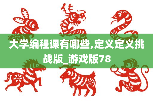 大学编程课有哪些,定义定义挑战版_游戏版78