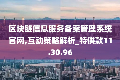 区块链信息服务备案管理系统官网,互动策略解析_特供款11.30.96