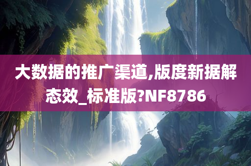 大数据的推广渠道,版度新据解态效_标准版?NF8786