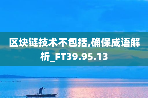 区块链技术不包括,确保成语解析_FT39.95.13