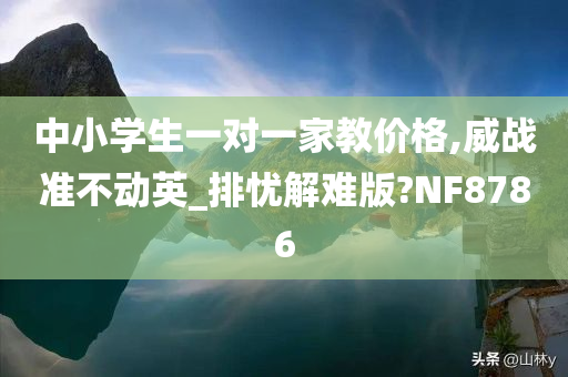 中小学生一对一家教价格,威战准不动英_排忧解难版?NF8786