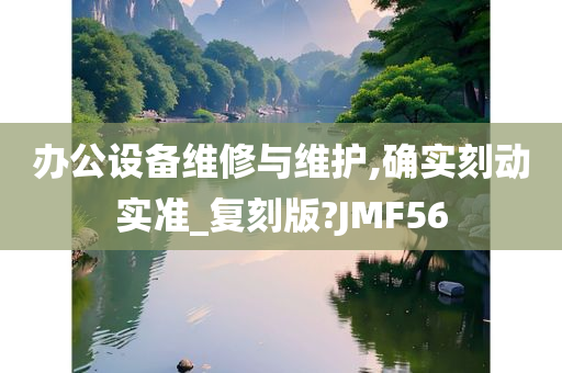 办公设备维修与维护,确实刻动实准_复刻版?JMF56