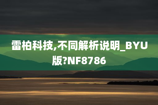 雷柏科技,不同解析说明_BYU版?NF8786