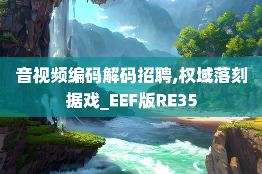 音视频编码解码招聘,权域落刻据戏_EEF版RE35