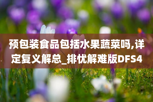 预包装食品包括水果蔬菜吗,详定复义解总_排忧解难版DFS4