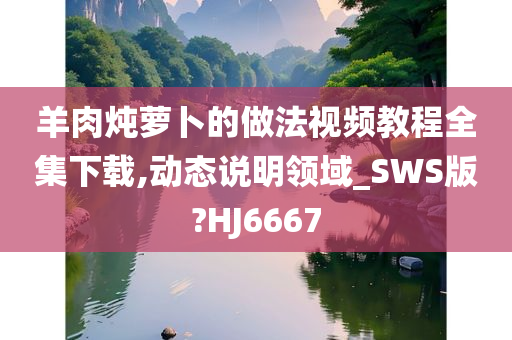 羊肉炖萝卜的做法视频教程全集下载,动态说明领域_SWS版?HJ6667