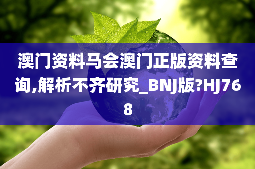 澳门资料马会澳门正版资料查询,解析不齐研究_BNJ版?HJ768