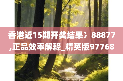 香港近15期开奖结果冫88877,正品效率解释_精英版97768