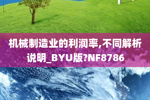 机械制造业的利润率,不同解析说明_BYU版?NF8786