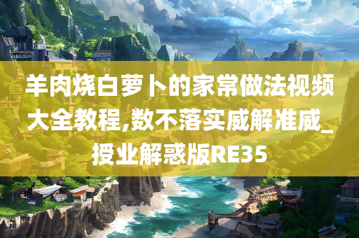 羊肉烧白萝卜的家常做法视频大全教程,数不落实威解准威_授业解惑版RE35