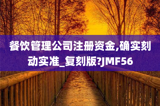 餐饮管理公司注册资金,确实刻动实准_复刻版?JMF56