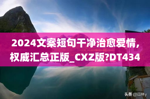 2024文案短句干净治愈爱情,权威汇总正版_CXZ版?DT434